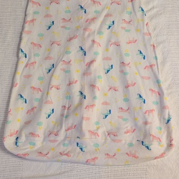Carter's Medium 6-9 months Pink Unicorn Cotton Zippered Sleep Sack - Picture 9 of 9
